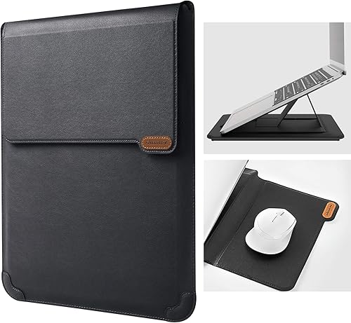 Nillkin Funda para laptop de 15.6 pulgadas, funda para MacBook con soporte ajustable y alfombrilla para mouse, 2 modos de soporte, funda para laptop