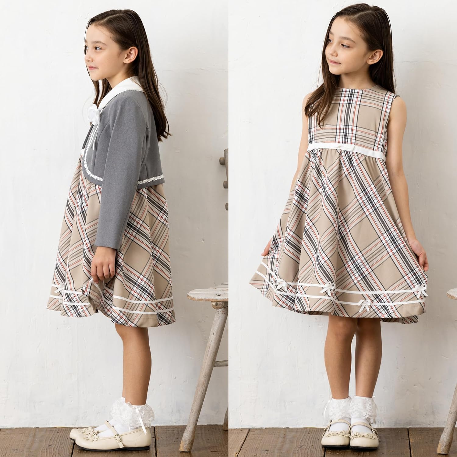 DECORA PINKY'S フォーマル スーツ 女の子 入園式 入学式 ワンピース 110-130cm対応