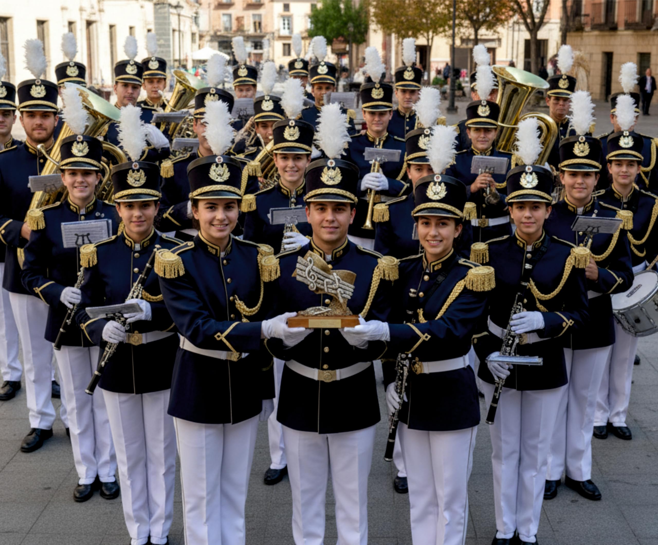 Premio Música GRABADO Trofeo Figura Partitura Musical de 21cm de altura