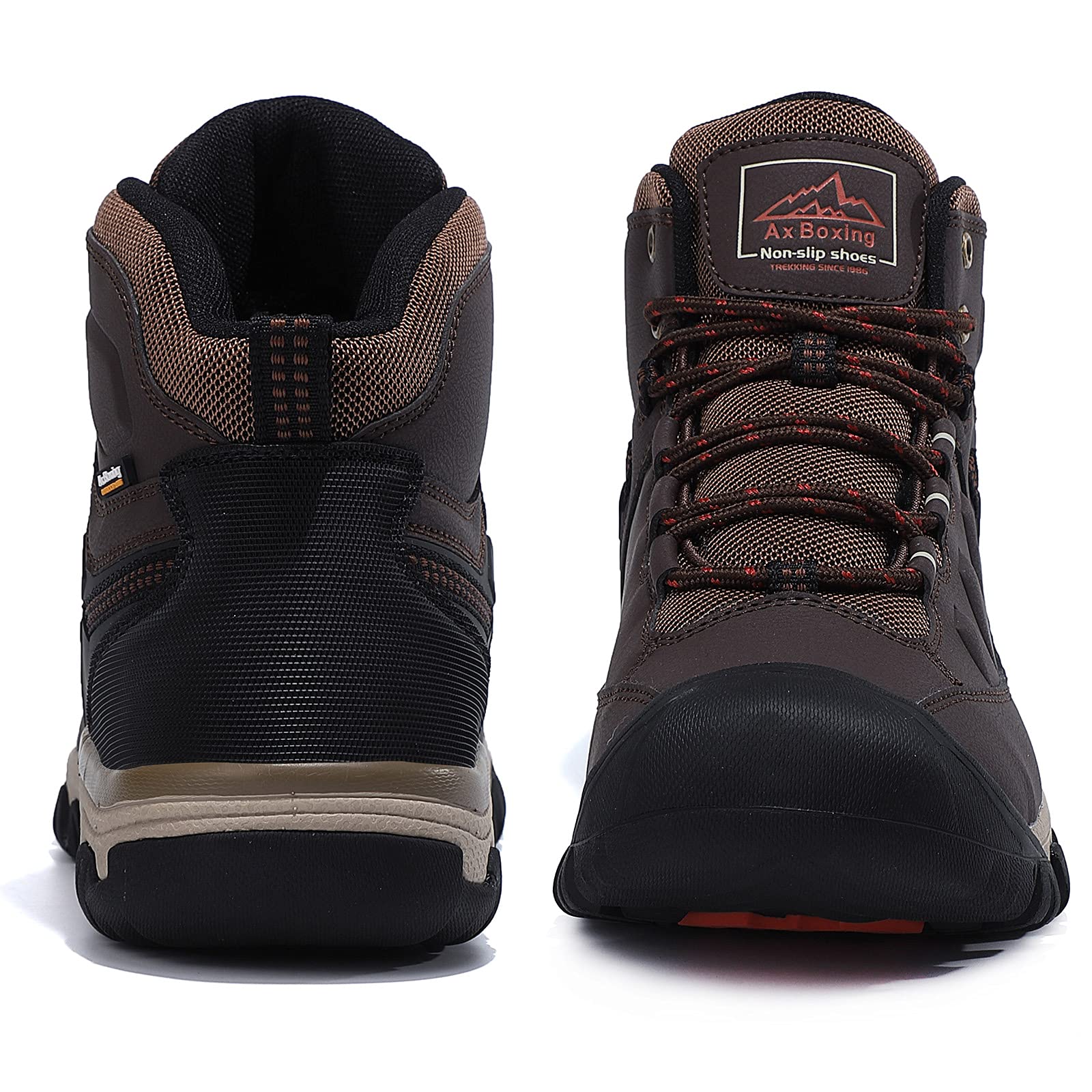 AX BOXING Scarpe Uomo Invernali Caldo Fodera Stivali Antiscivolo Scarponcini Uomo Invernali Scarpe Trekking Stivaletti Taglia 41-46 EU