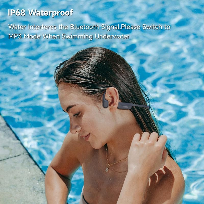 IFECCO Bluetooth 5.4 vízálló fülhallgató 32GB MP3 úszáshoz kerékpározáshoz futáshoz
