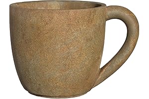 Classic Home and Garden Indoor Outdoor Cement Coffee Mug Planter