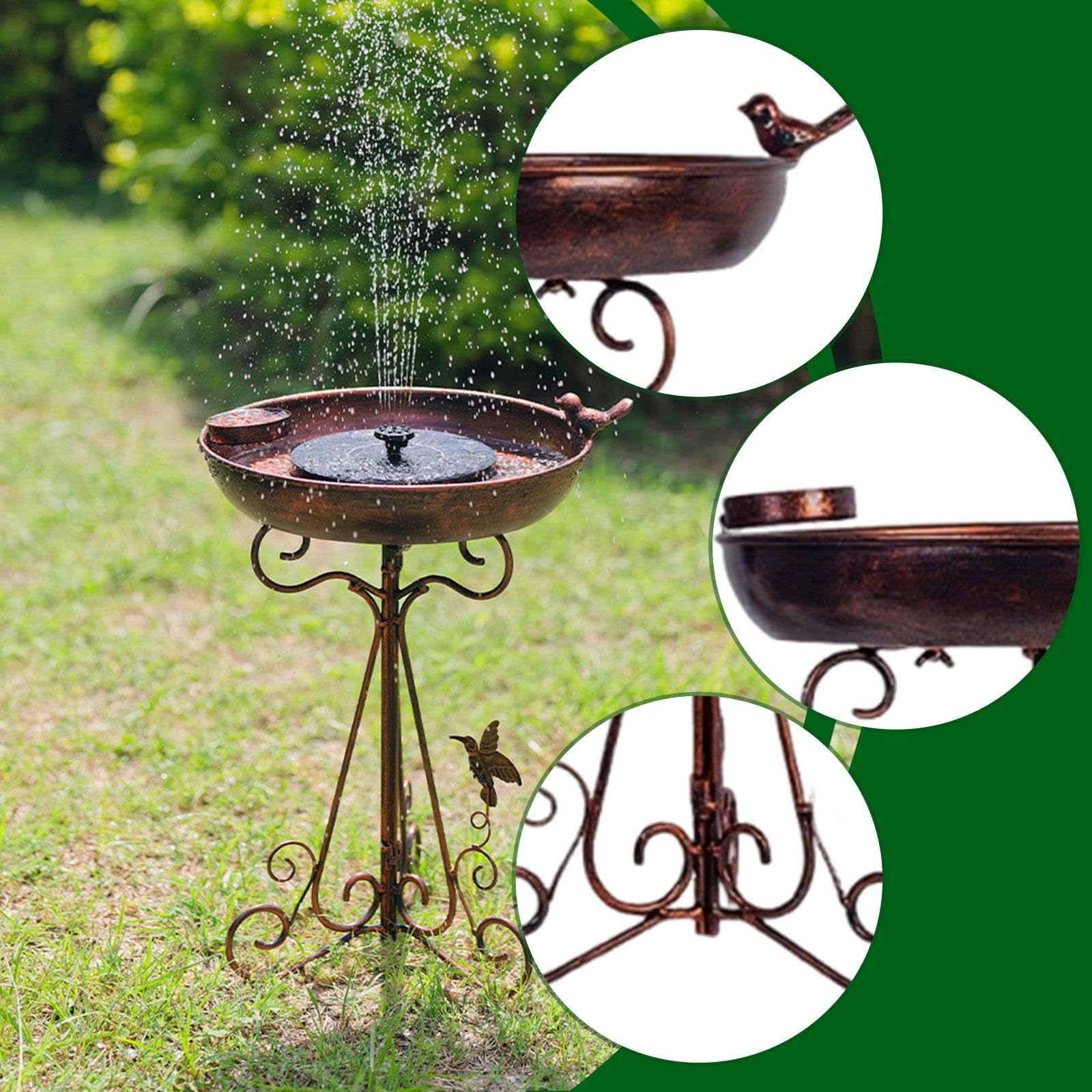 Vasca per Uccelli E Mangiatoia per Il Giardino, 30 X 43 Cm, Design Versatile per Abbeveratoio E Mangiatoia All'aperto,