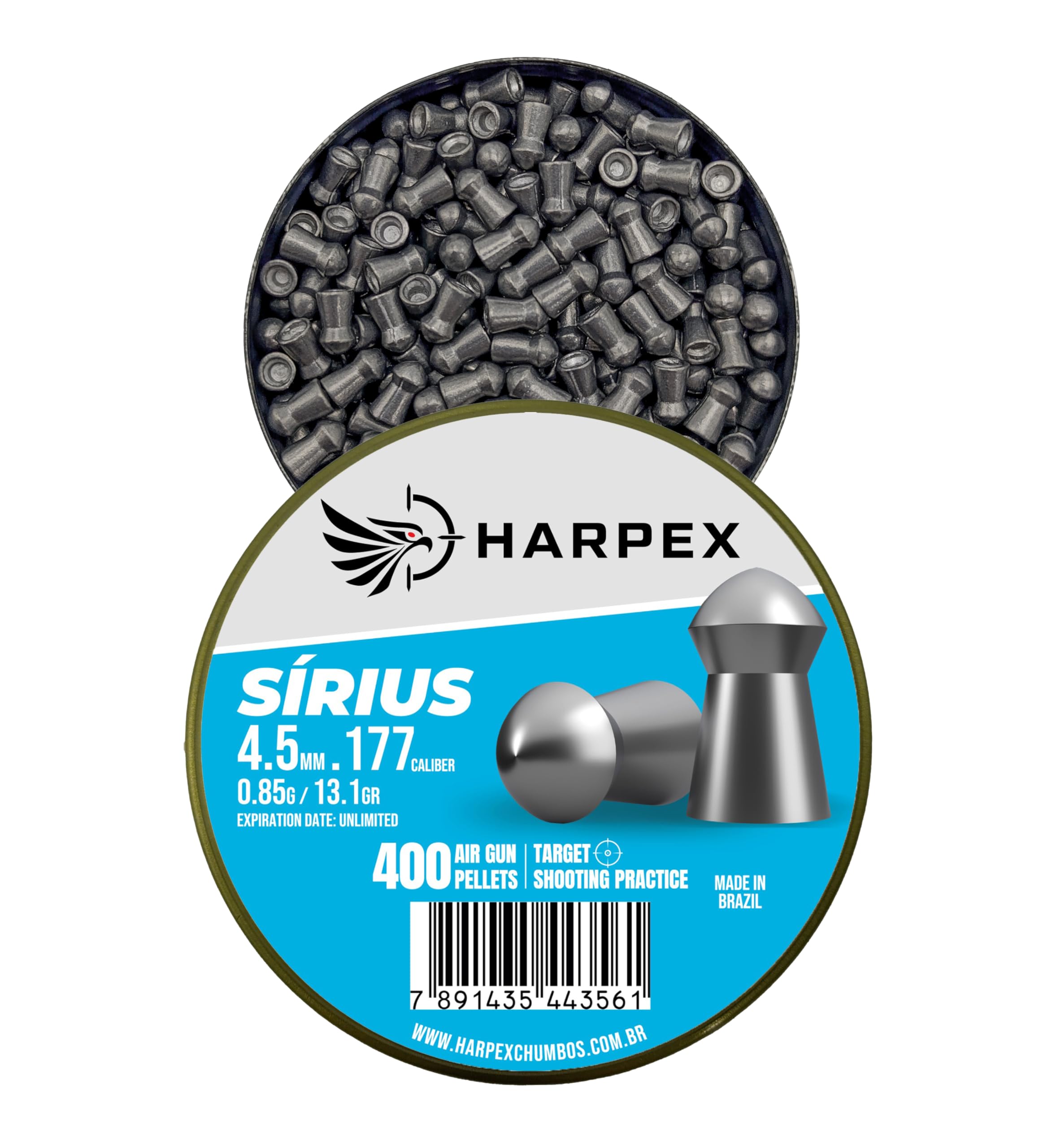 Sirius Airgun Pellets .177 Caliber 13.1gr(0.85g) Domed - 400ct
