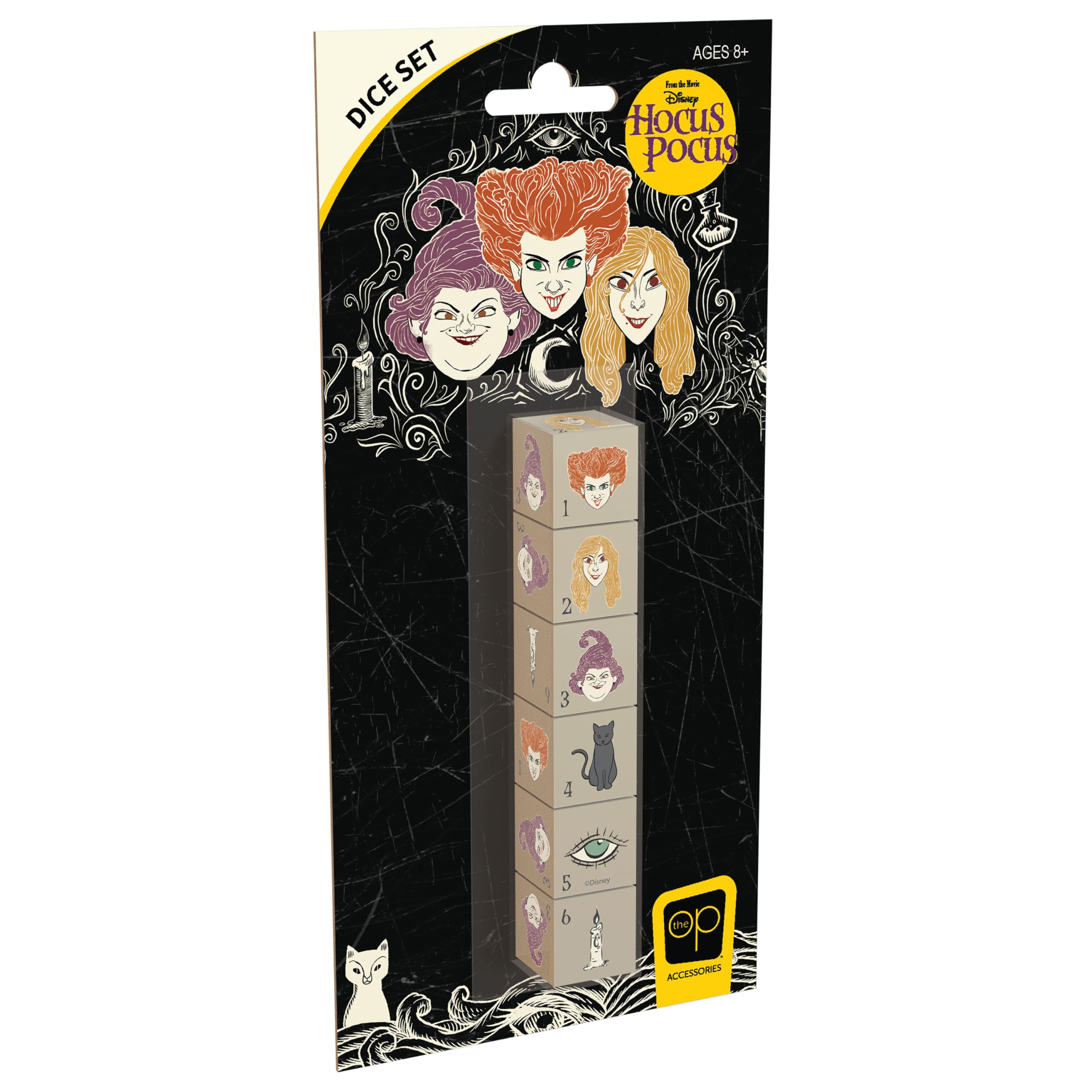 Disney Hocus Pocus Dice Set | Officially Licensed 6-sided Dice
