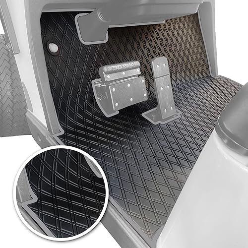 Xtreme Mats EZGO - Tapete para carrito de golf, cobertura completa, solo compatible con EZGO TXT (1994+), Express S4 (2012-2020), Valor y caballo de