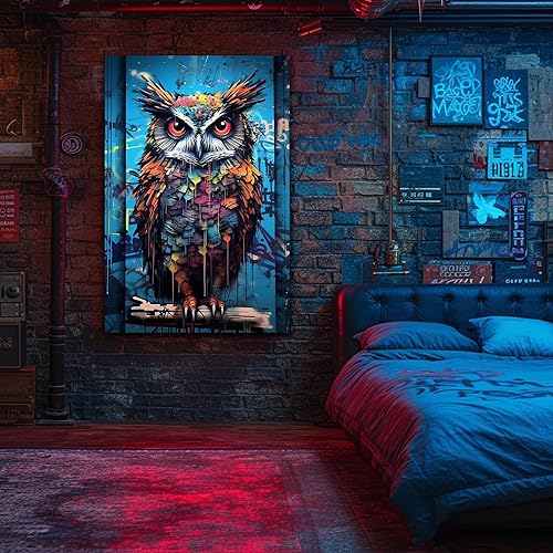 Miniatura 244 de ANRUOXI Graffiti - Lienzo decorativo para pared, diseño abstracto retro, pintura urbana moderna, póster de decoración de pared de zapatos para