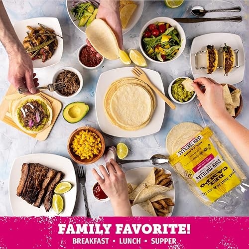 Miniatura 6 de Del Campo Tortillas de maíz suaves Bolsa redonda de 6in 1lb lb Auténtica comida mexicana de maíz 100 natural sin gluten Opciones para servir