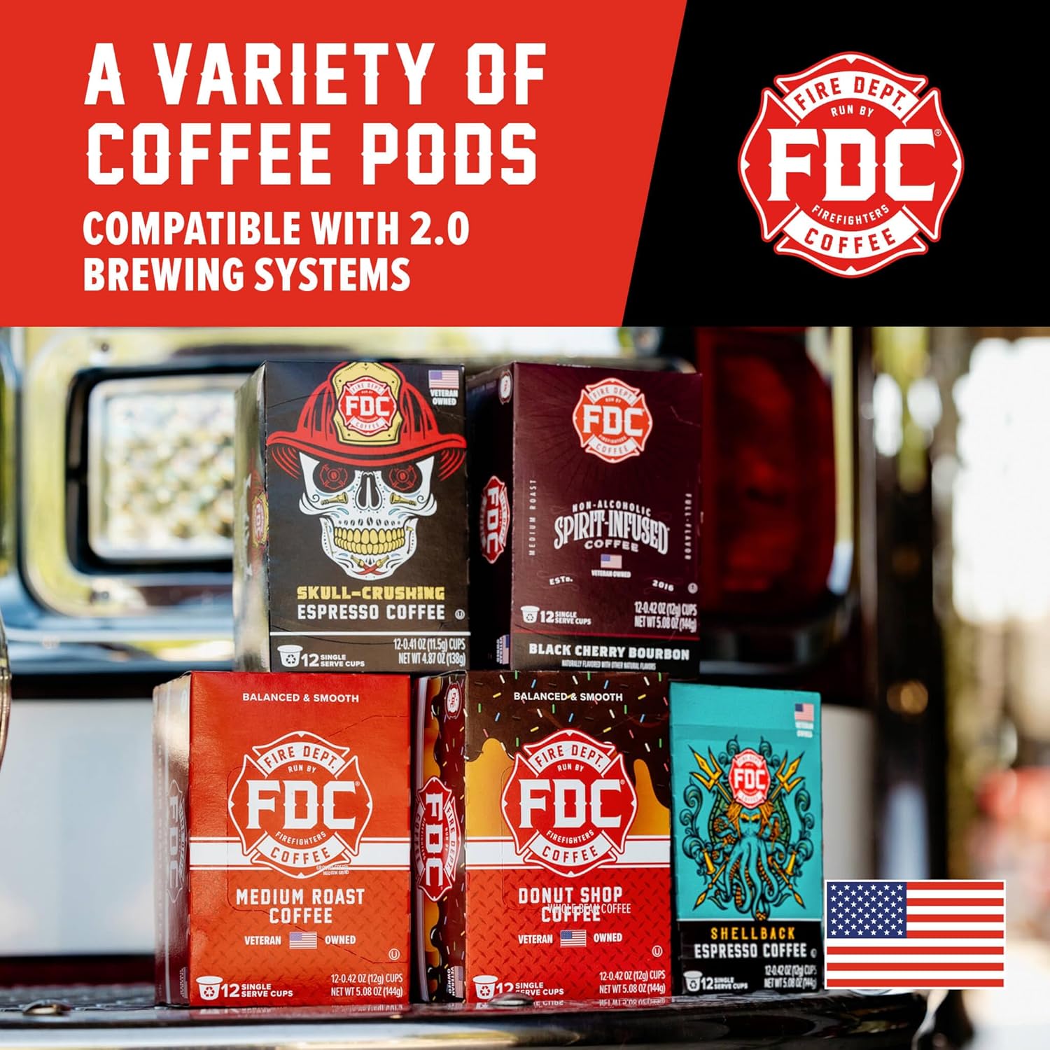 Fire Department Coffee - Gives Back to Firefighters - Skull Crushing Espresso Coffee Pods - Full-Bodied & Bold - Roasted in the USA - Premium Espresso K Cups - Veteran Owned - 12 Single Pods - Image 6