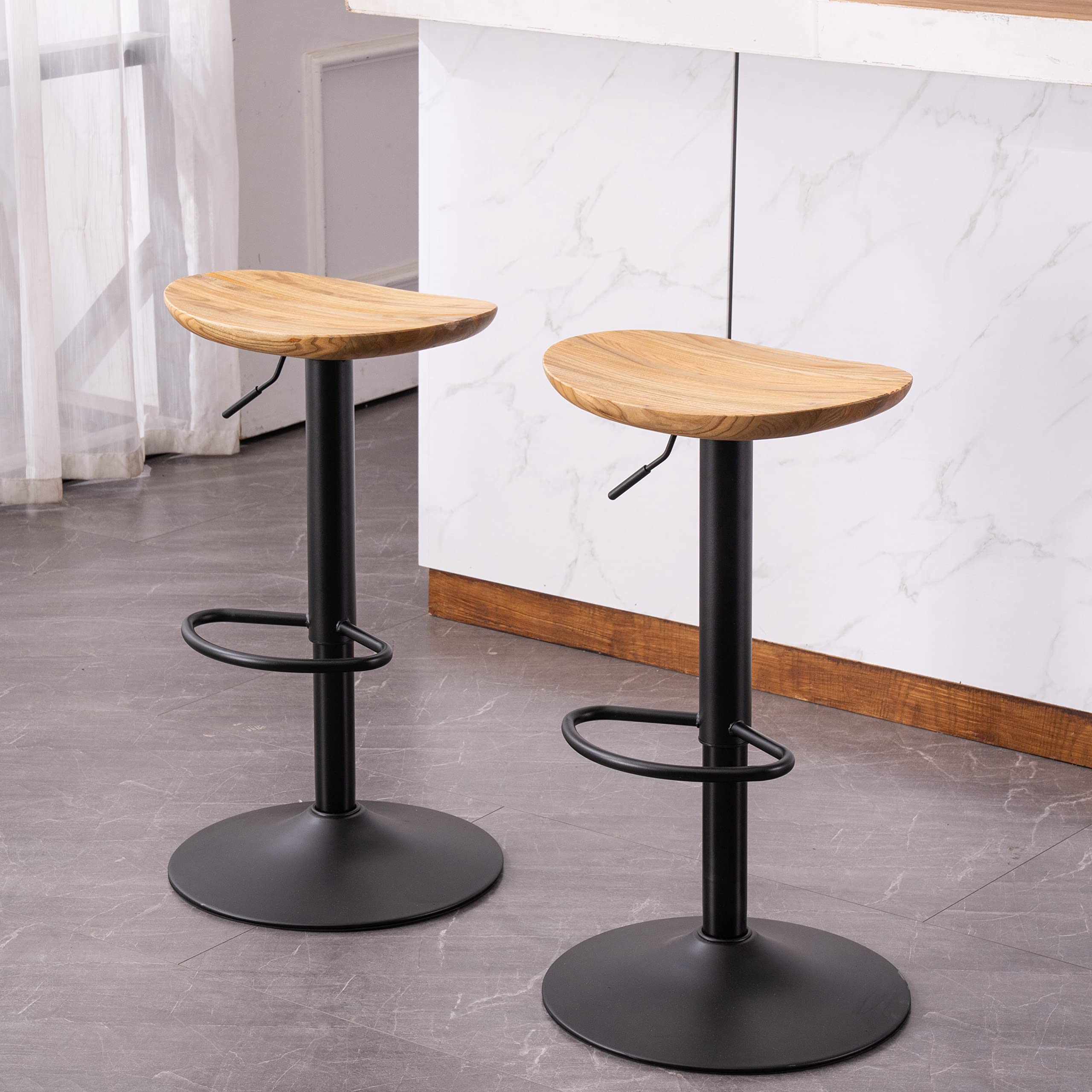 Baolande／ハイチェア　カウンターチェア　2脚セット Amazon｜Baolande カウンターチェア 2脚セット 木製座面 昇降式