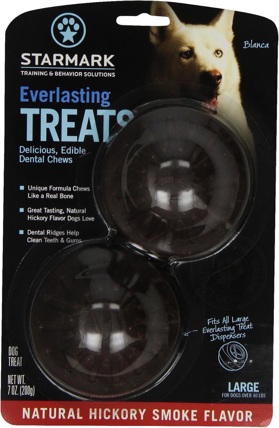 Starmark Everlasting Treat for Dogs, Natural Hickory Smoke, Large