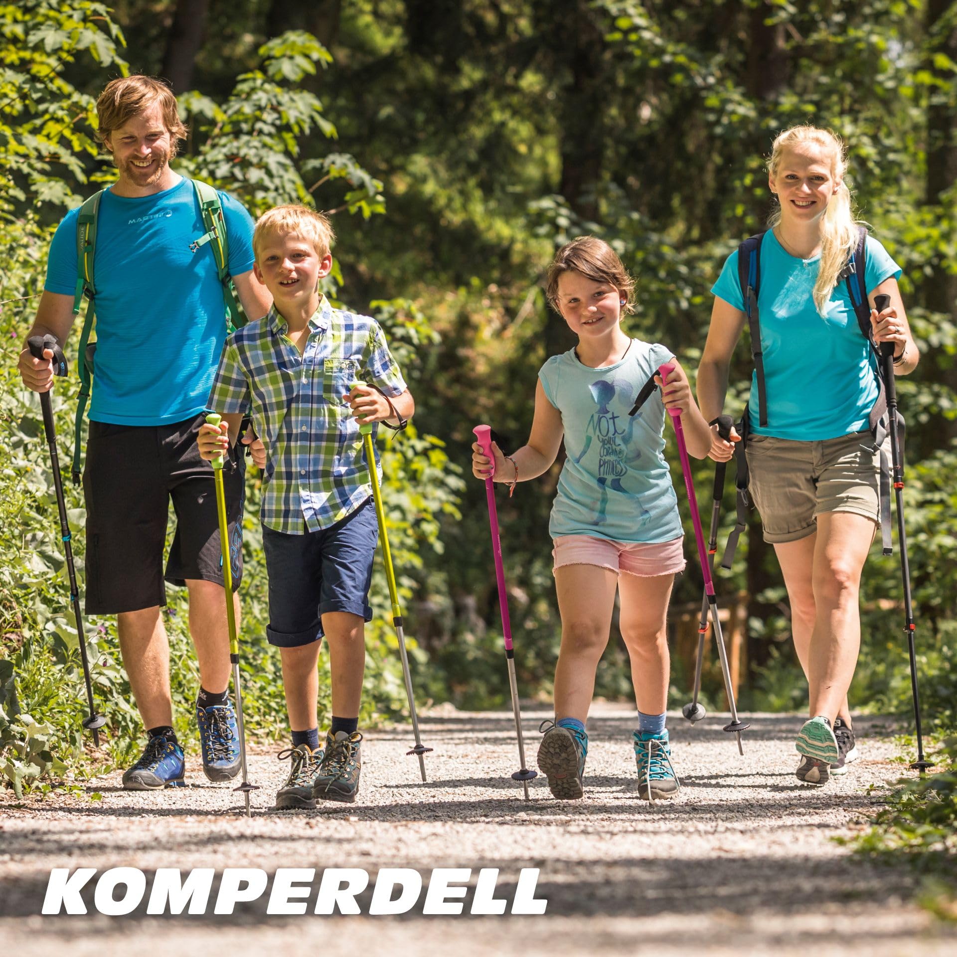 Komperdell Trailblazer Zero Kids Green Trekkingstöcke für Kinder