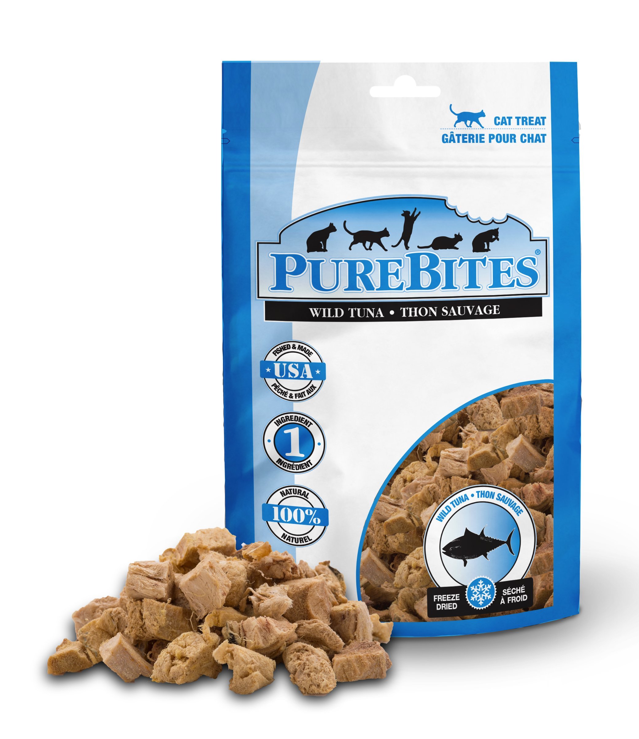 Purebites Tuna Freeze Dried Cat Treats, 0.88Oz | 25G - Value Size