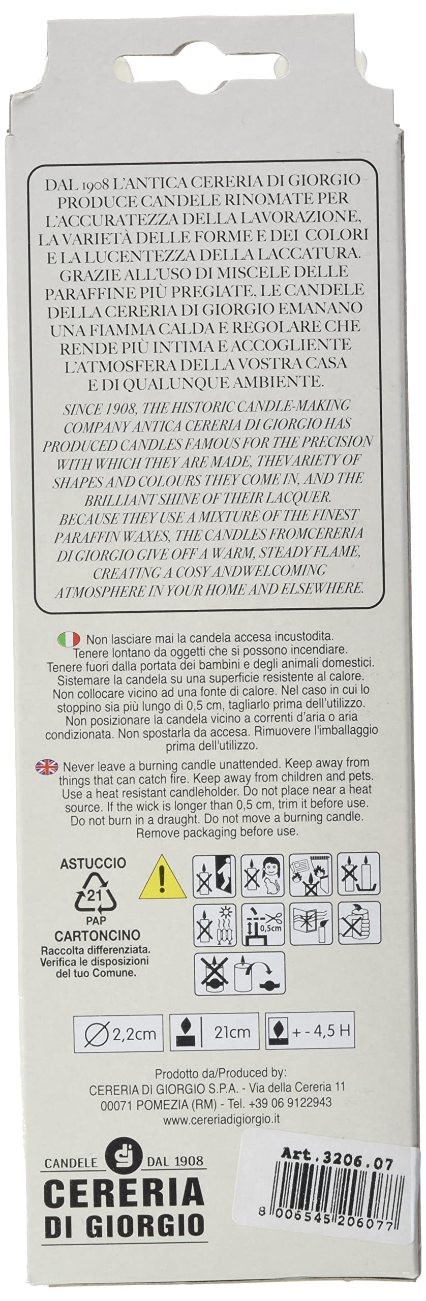 Candele Tortiglione Laccate Cereria Di Giorgio - Set Da 3 Coniche Per Eventi Eleganti - Foto 5