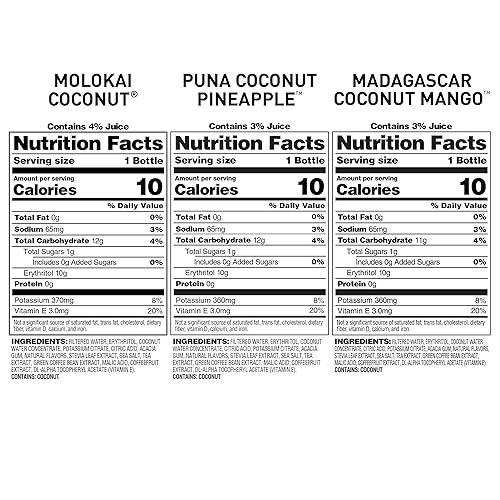 Miniatura 165 de Bai - Puna coco piña - Agua con sabor a coco y piña, bebida con infusión antioxidante, botellas de 18 onzas líquidas, paquete de 6