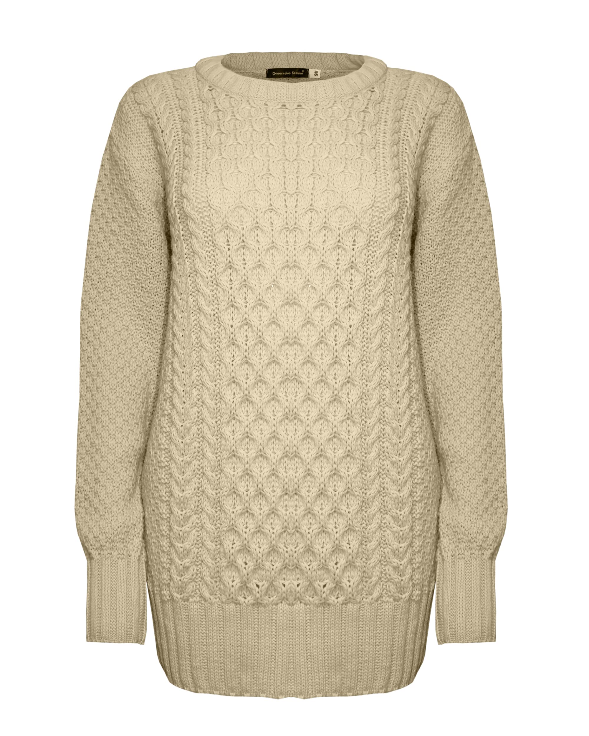 Top Vendor Women's Light Honesty New Knitted Cable Knit Warm Chunky Sweater Formal Everyday Casual Long Sleeves Jumper Pullover Crew Neck Top[,Sm]