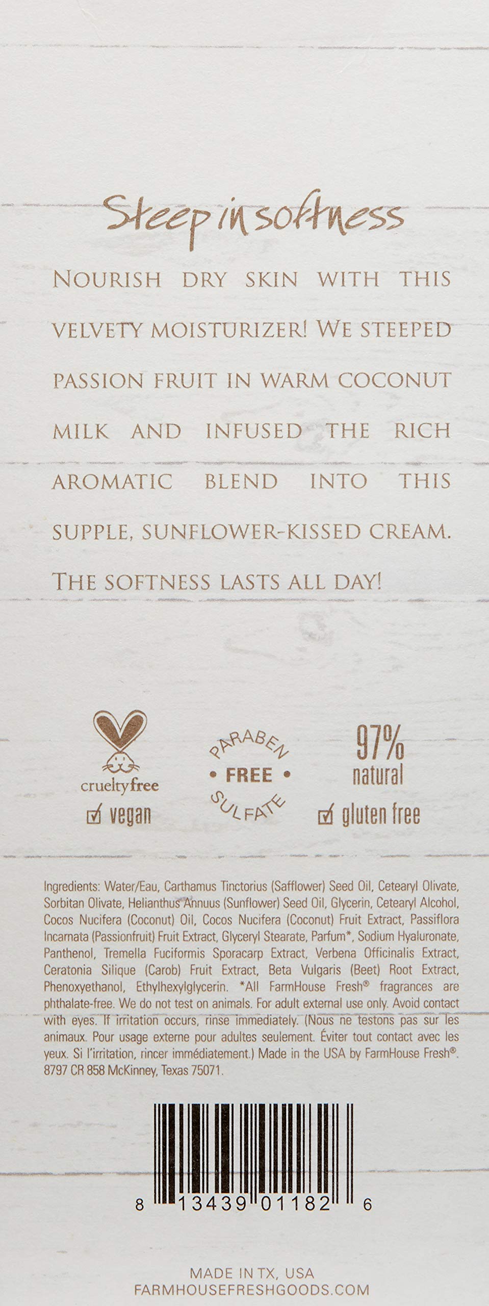 FarmHouse Fresh Maypop Steeped Milk Lotion, Passion Fruit, 8 Fl Oz