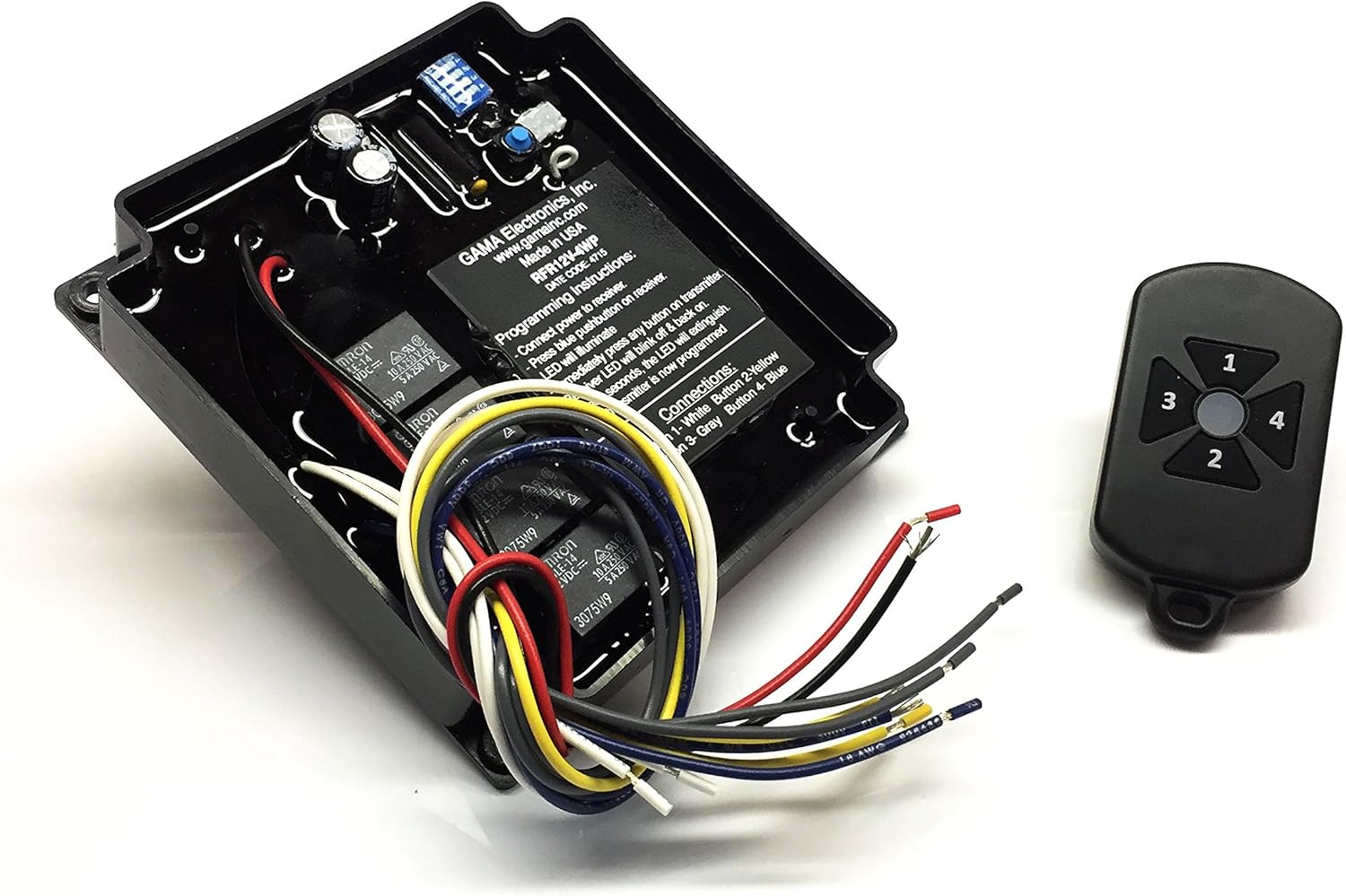 50% Off Discount GAMA Electronics R.F. Remote Control Transmitter Receiver 4 Function Control