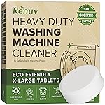 Renuv Heavy Duty Washing Machine Cleaner Descaler Tablets - for Front Load, Top Load Washer, HE (6 XL Tablets - 6 Months Supply)