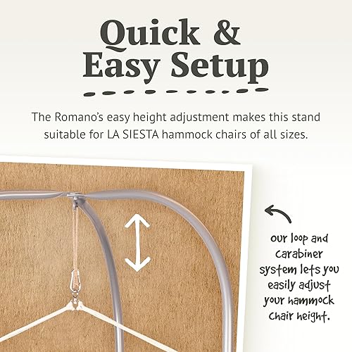 Vista 95 de LA SIESTA - Hamaca de algodón orgánico, modelo Habana Turrón