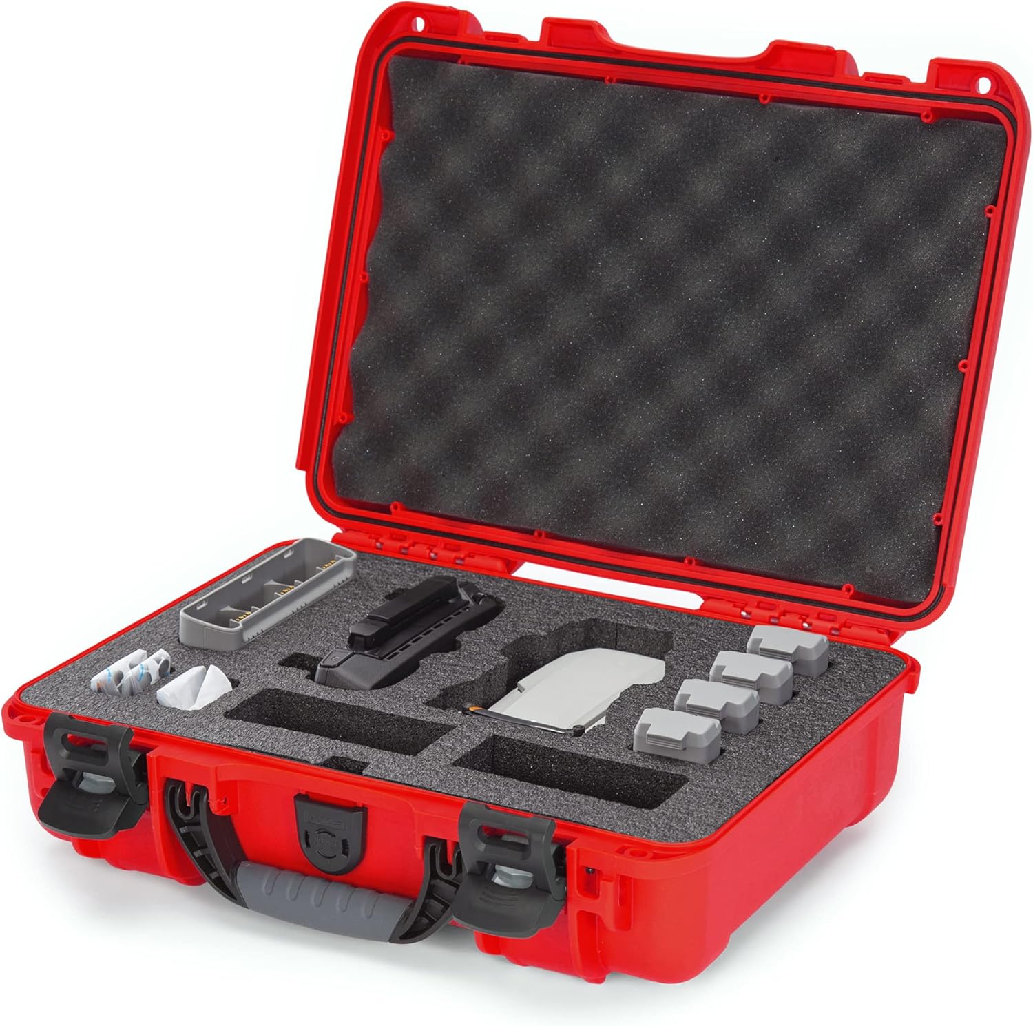 Nanuk 910 Waterproof Hard Case with Foam Insert for DJI Mini SE Fly More Kit - Red (910-MAVMSE9)