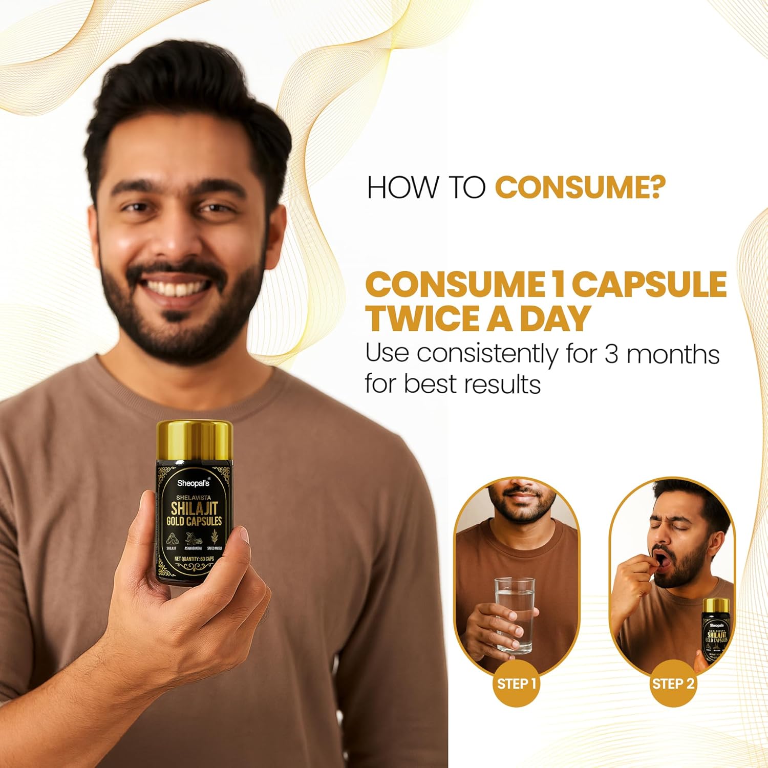 Buy Now Sheopals Shelavista Shilajit/Shilajeet Gold 60 Capsules | Fo... 4 Buy Now Sheopals Shelavista Shilajit/Shilajeet Gold 60 Capsules | Fo...