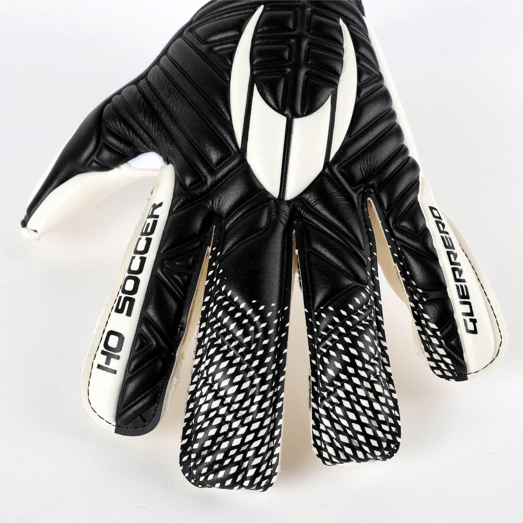 HO Soccer Guerrero Pro Justice RN Black Guanti da Portiere, Unisex Adulto, Nero/Bianco 8,5