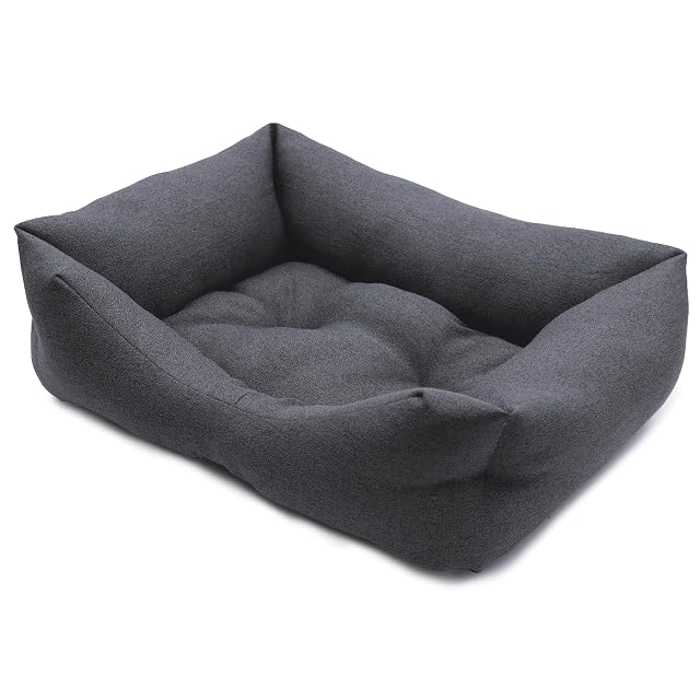 Croci Hydro - Caseta para Perro, Impermeable, Impermeable, Lavable, fácil de Limpiar, Rectangular, Gris, 70 x…