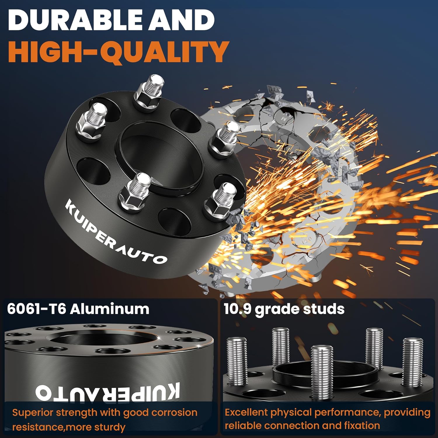 5x5.5 Wheel Spacers, 2 inch Hubcentric Forged Wheel Adapters Compatible for 2019-2023 Dodge Ram 1500 Classic, M14 x 1.5" Studs 77.8mm Center Bore, 4 PCS Black