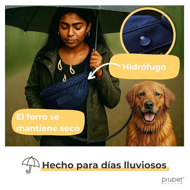 Foto 5 de 6 de PiuPet Bolsa de Golosinas para Perros - Riñonera Impermeable y Bandolera 2