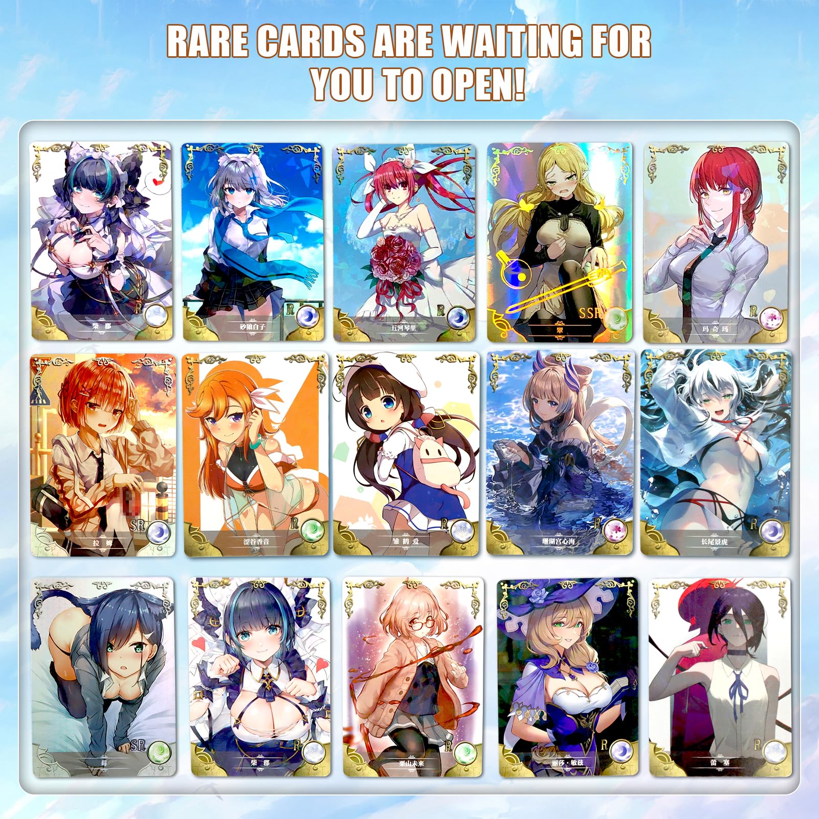 160 Anime-Sammelkarten In 32 Packs – 5 Karten Pro Pack, Mit Seltenen Motiven, Für Kinder & Sammler