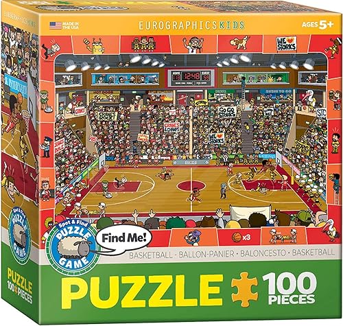 Baloncesto - Spot and Find Puzzle, 100 piezas