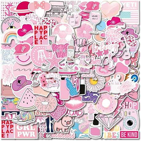 [Keyword] Preppy Vinyl Stickers for Party and Decor Under $5