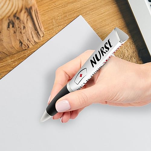 Miniatura 9 de Bolígrafo de regalo para la semana de la enfermera (1 bolígrafo, 3 caras), regalos divertidos para enfermeras, agradecimiento a la enfermera,