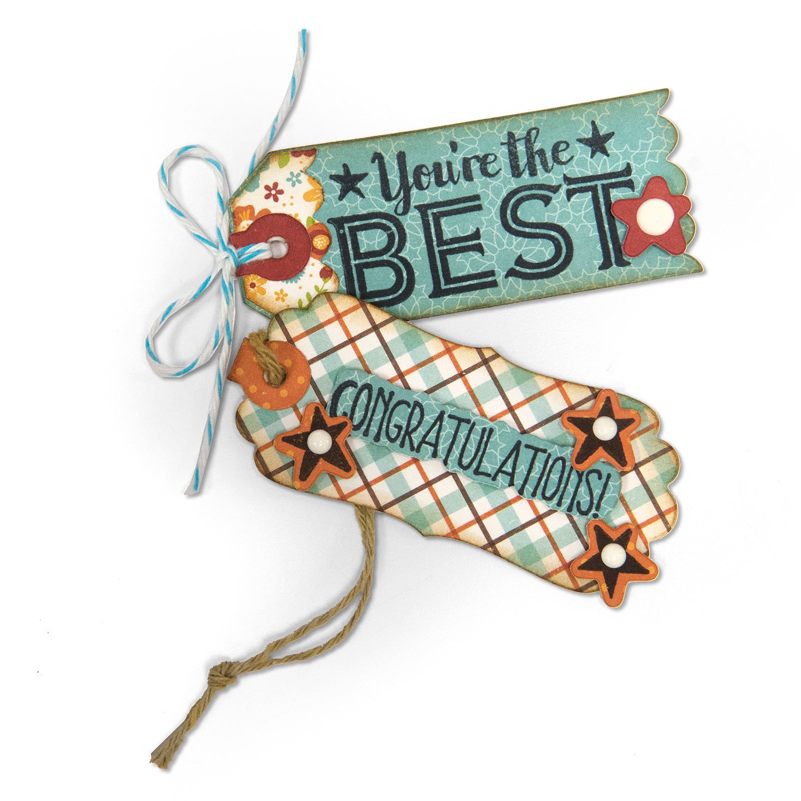 Sizzix LWhitlock Sentiment LW Framelits Die/Stamp Tag