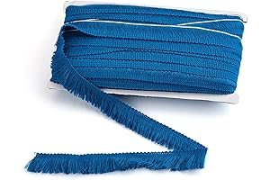 KISSITTY Fringes with Borders of Blue