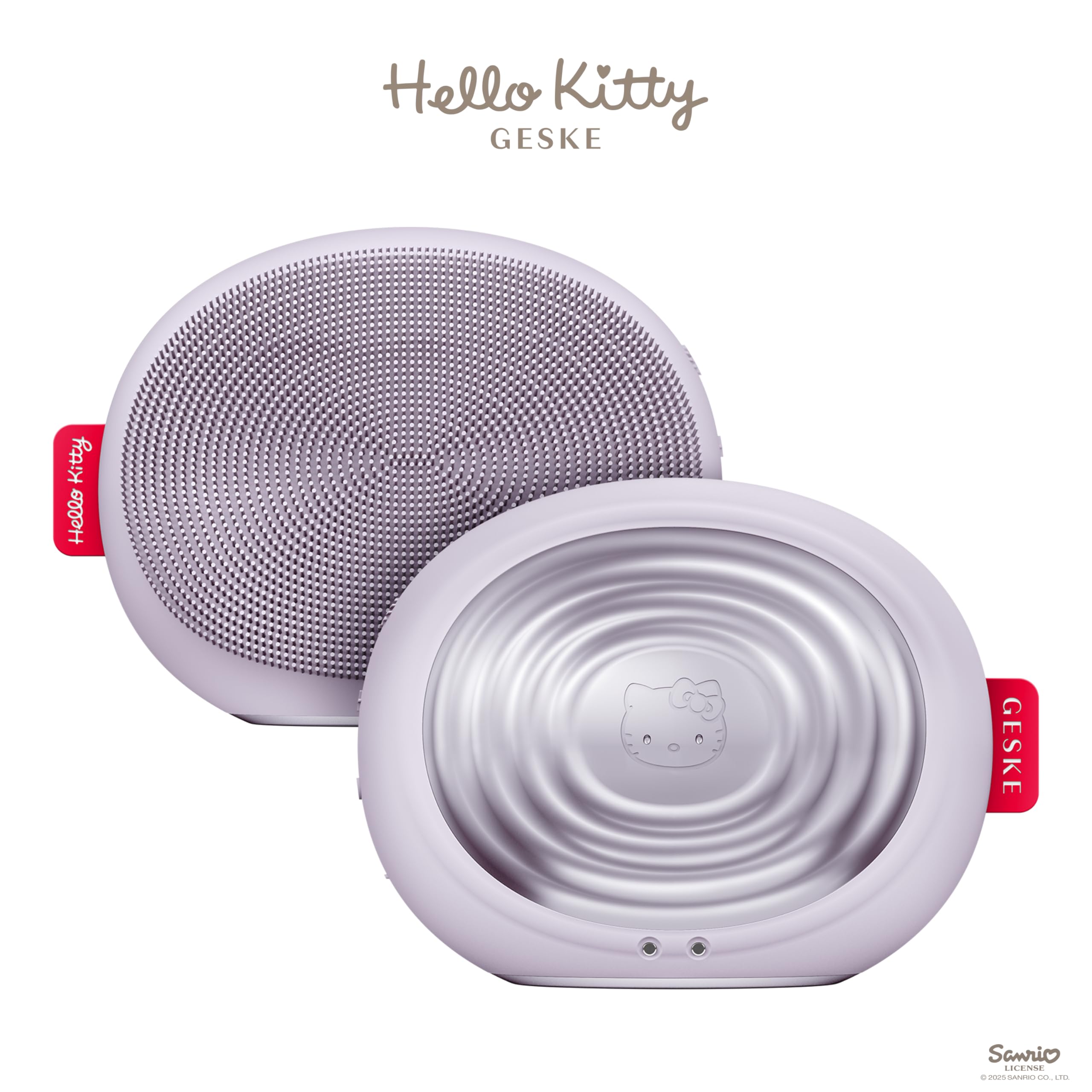 GESKE x Hello Kitty | SmartAppGuided™ Sonic Thermo Facial Brush | 5 in 1 | Hautreinigung | Reinigungsbürste mit Wärmefunktion | Gesichtsmassage | elektrische Gesichtsbürste | Gesichtsreinigungsgerät