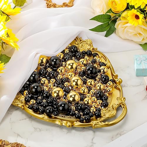 Miniatura 6 de Jadive 200 cuentas de perlas para relleno de jarrón, sin agujero, jarrón de perlas, cuentas de maquillaje para soporte de brochas para decoración