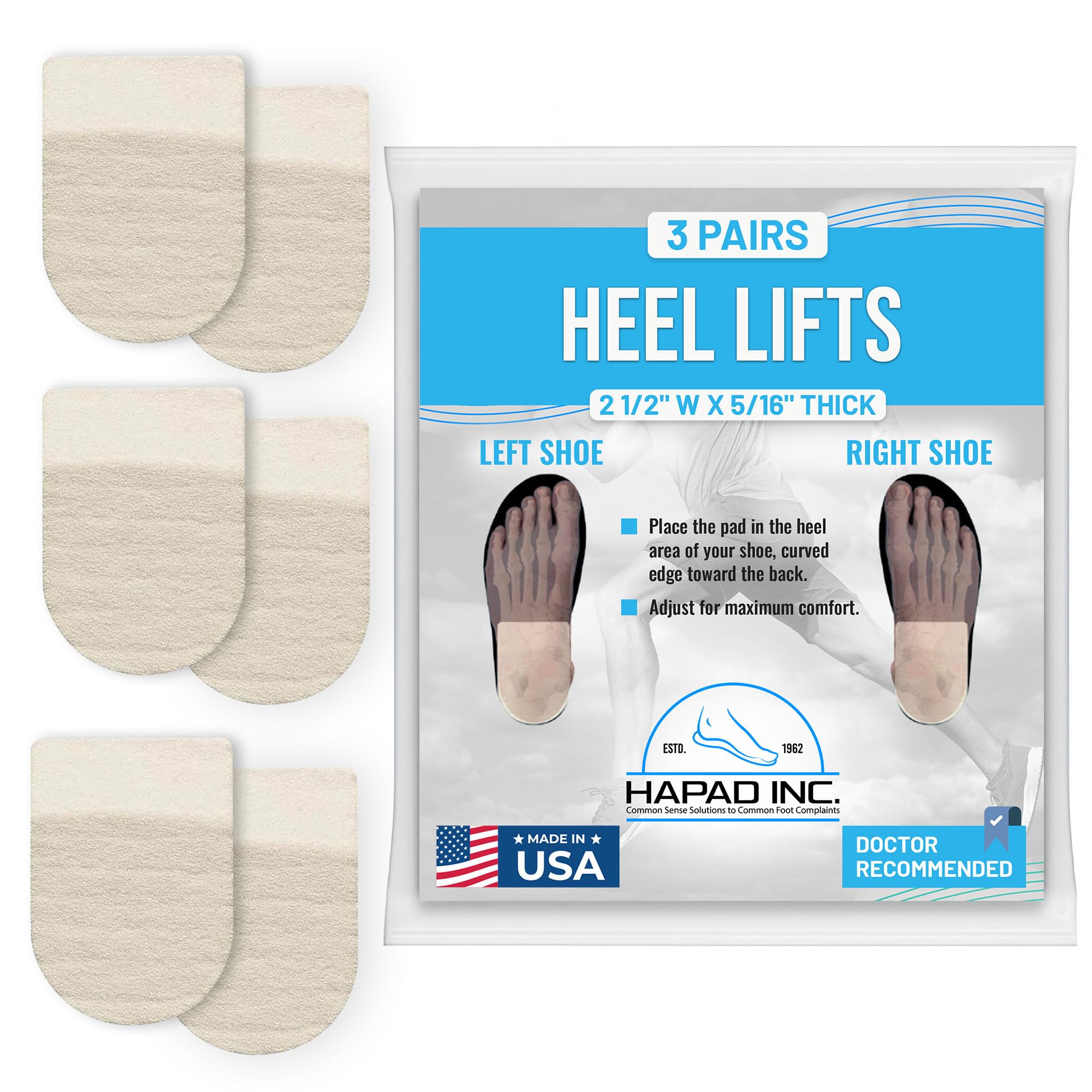 Premium Heel Pads for Shoes - Cushion Inserts for Women & Men, Anti-Slip Heel Grips, Shoe Filler for Too Big Shoes, Blister Prevention Heel Cushions for High Heels & Boots