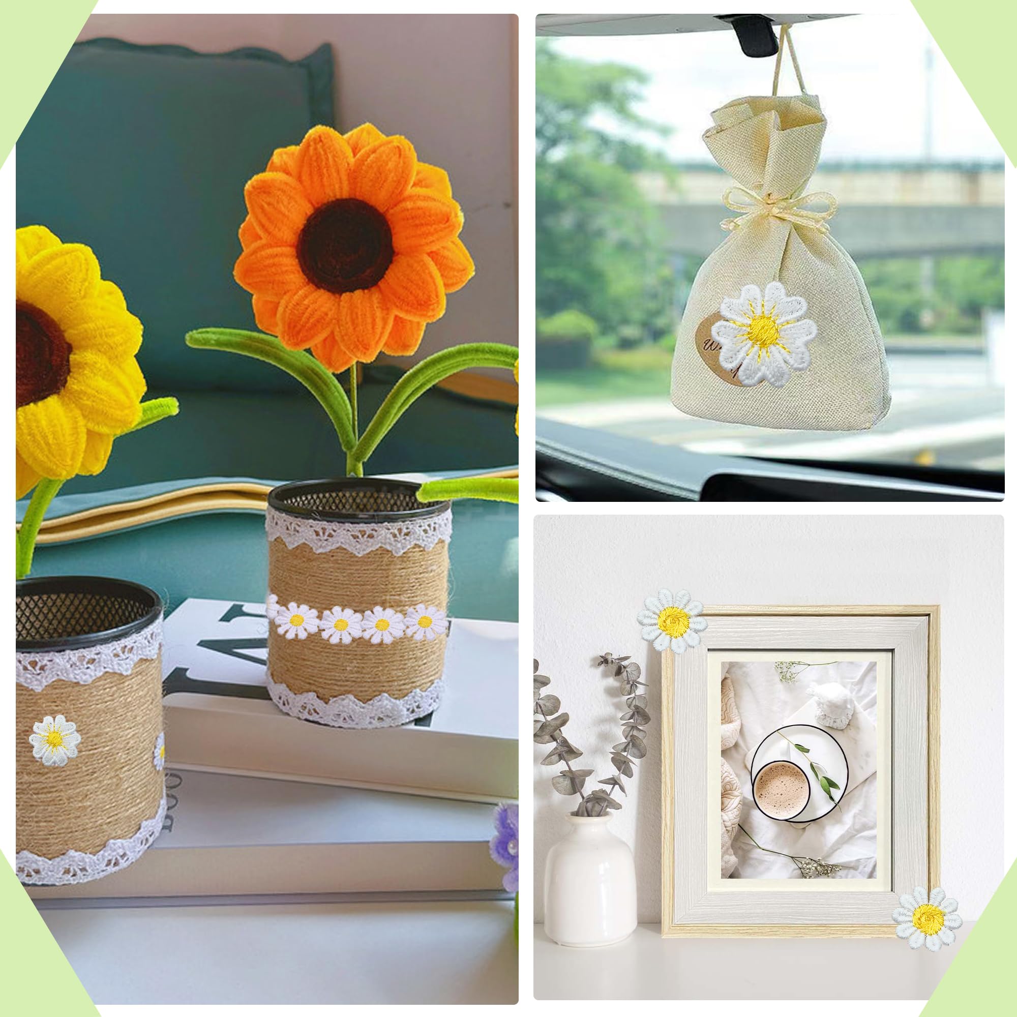 Nastro Decorativo Con Fiori - Passamaneria Elegante 3cm X 3 Yard Per Cucito Fai Da Te - Foto 10