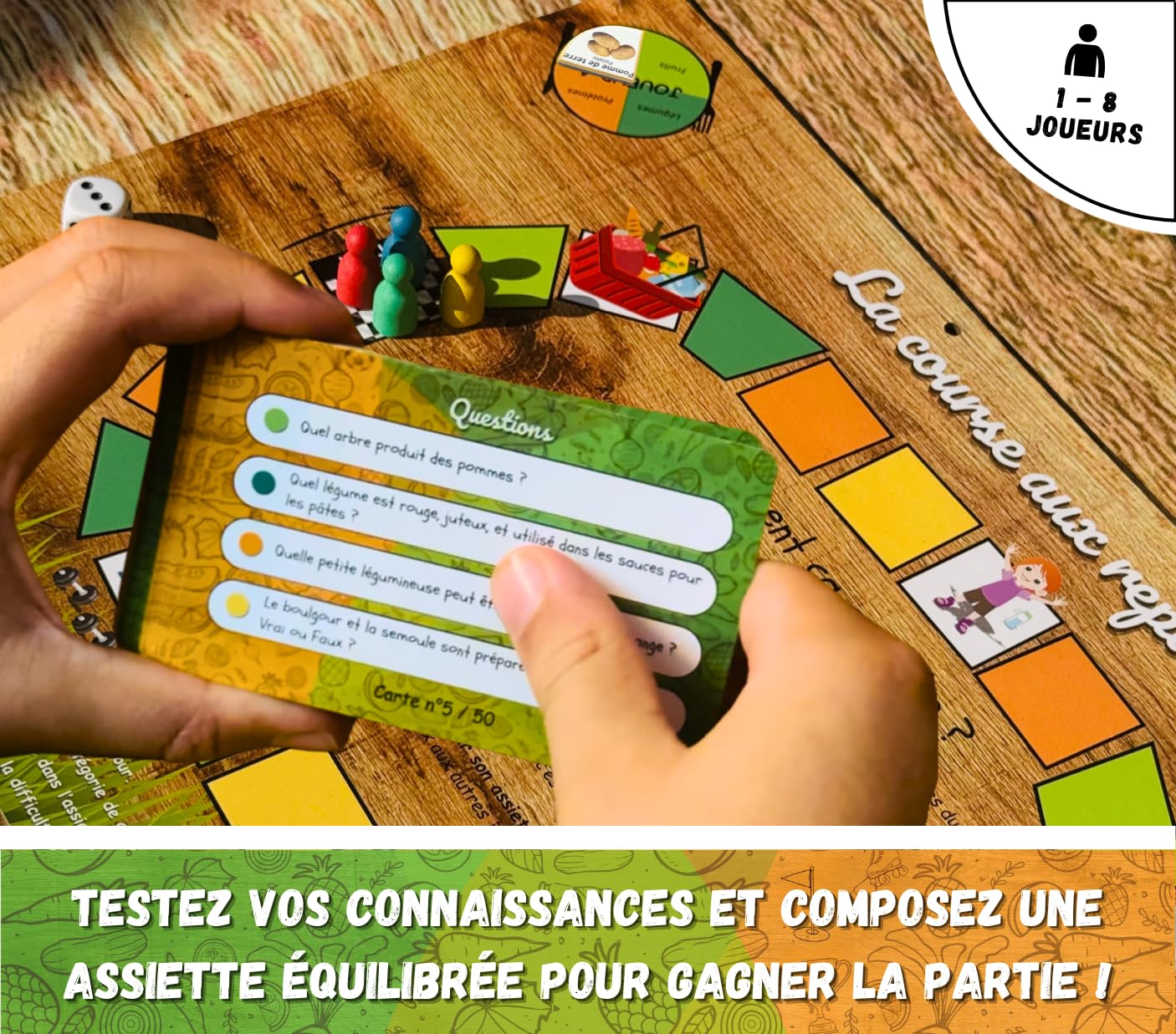 La Cantine des Champions - Jouer et Bien Manger - Jeu éducatif magnétique pour Enfants - Alimentation équilibrée, Organisation des Repas & activité Physique - Maison, école, collectivités - Dès 3 Ans