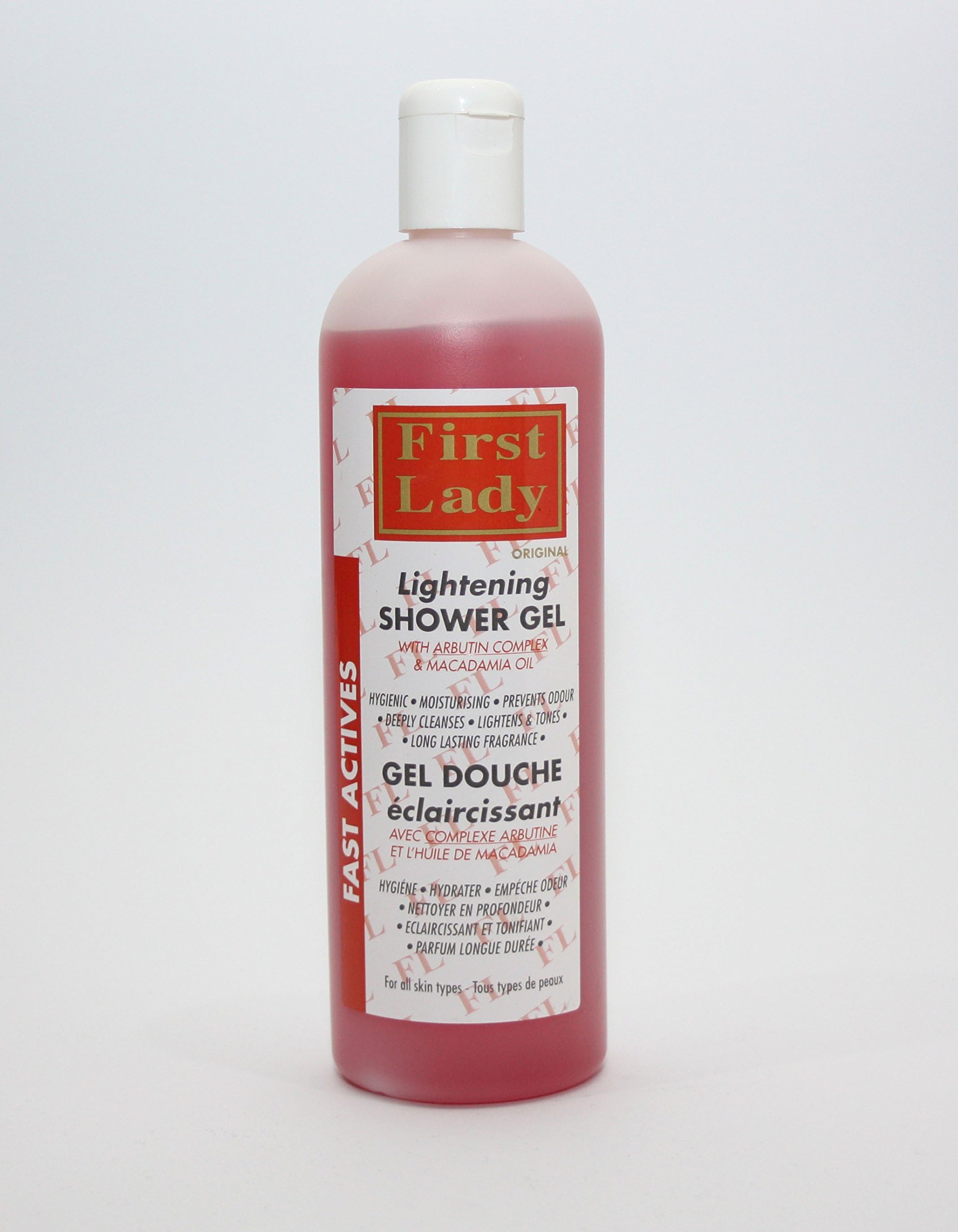 First Lady Skin Bleaching | Whitening | Brightening | Lightening SHOWER GEL DOUCHE eclaircissant 750ML - with niacinamide & vitamin c