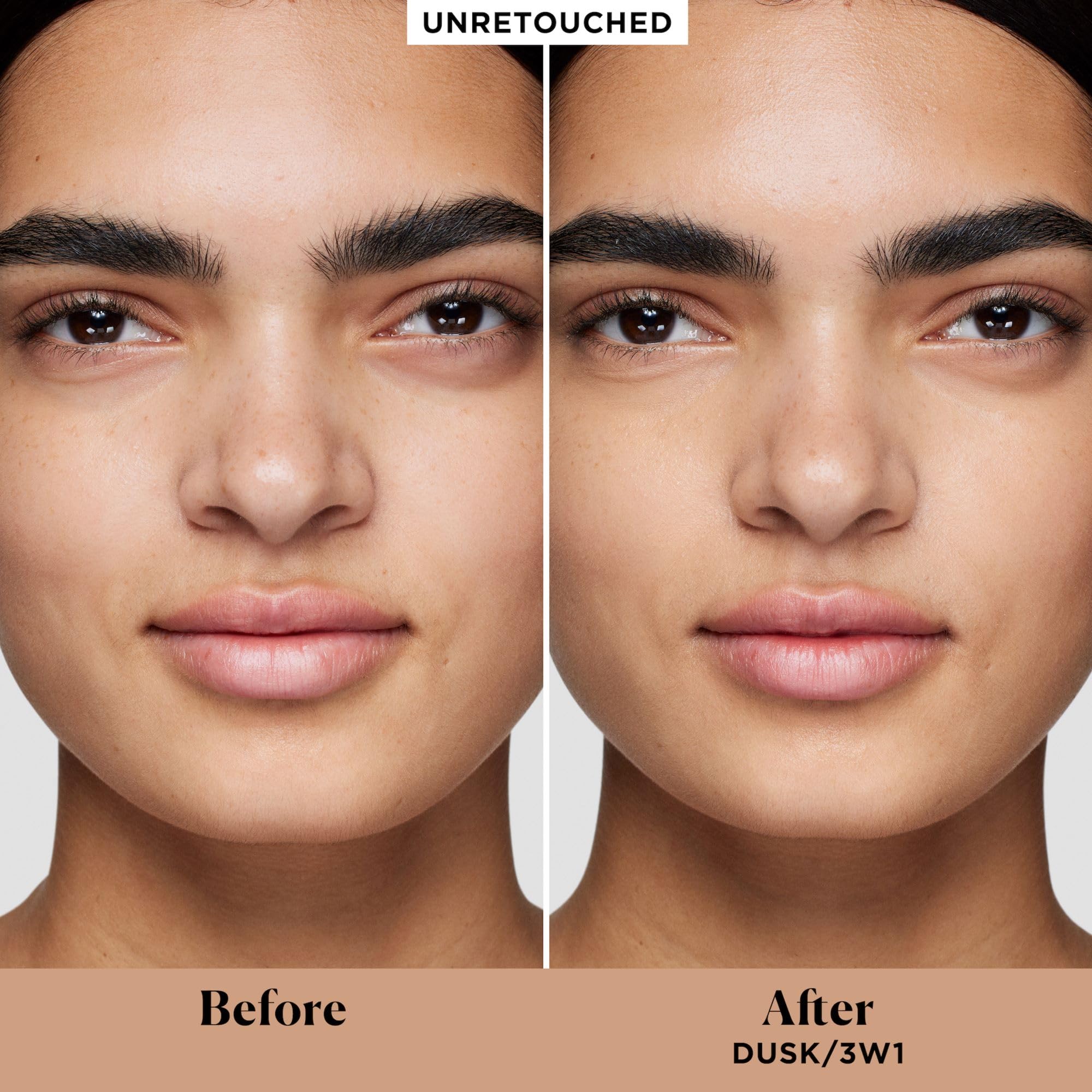 Real Flawless Weightless Perfecting Waterproof Foundation, Medium Coverage Foundation, Buildable Coverage, 12 HR wear, Non-comedogenic, 1oz: 3W1 Dusk​ - light medium with warm undertones (17)