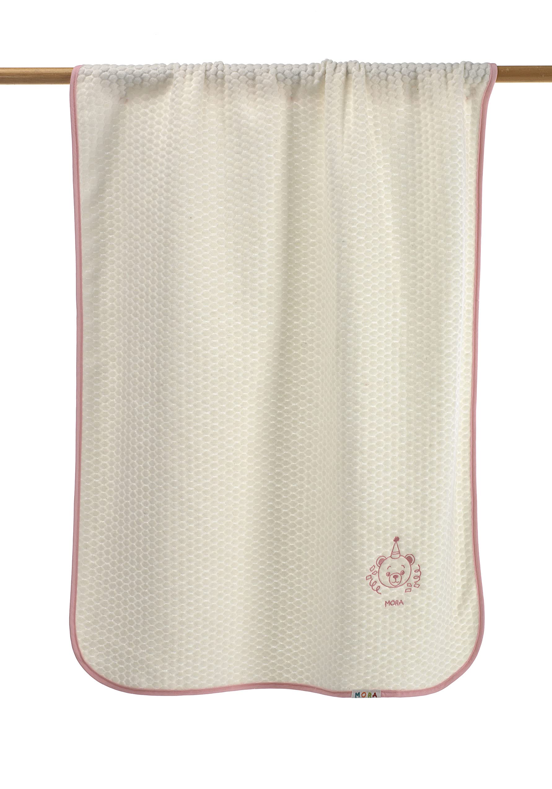 MORA Spain Light Weight Sleeping New Born Wrapper | All Season Baby Blanket | Great Gift | Bath Towel | Bath Robe | Multipurpose Comforter Baby Blanket (110x140) CM Pink