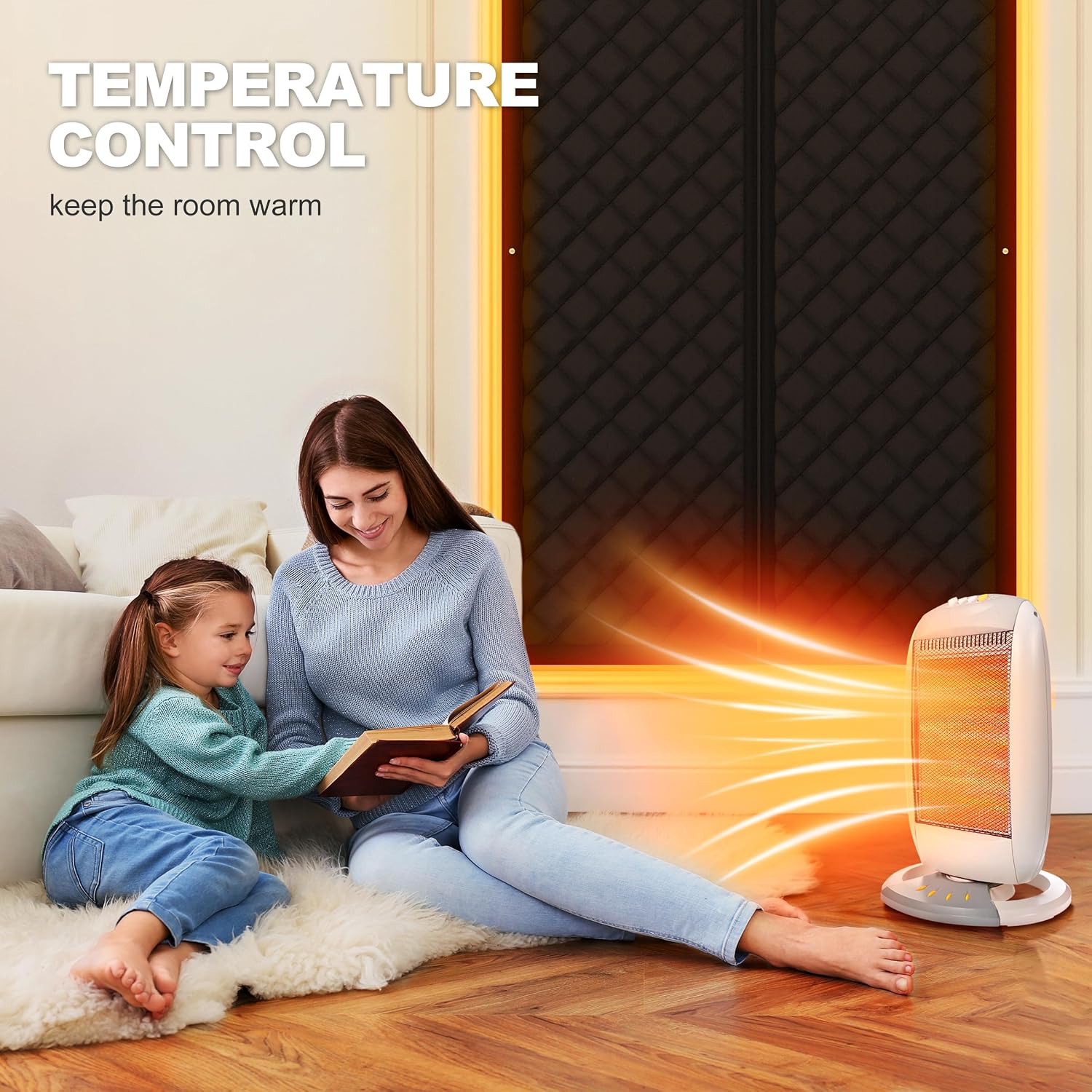 Thermal Window Cover, 30" X 56" Window Insulation for Winter, Oxford Cloth Cotton Layer Window Cover with Zipper to Keep Heat, Window Insulation Kit for Save Energy