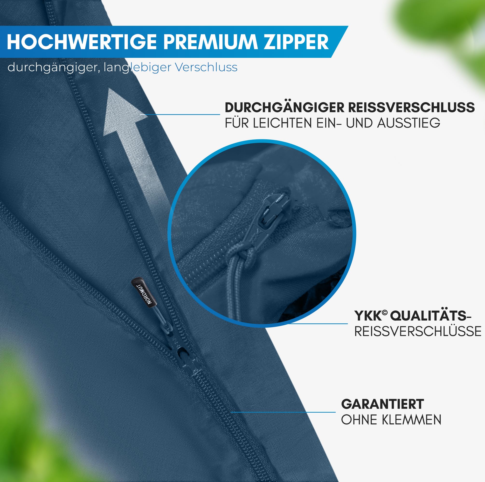 NORDMUT® Hüttenschlafsack Ultraleicht aus Mikrofaser oder Baumwolle - Reiseschlafsack atmungsaktiv kleines Packmaß & besonders weich inkl. Kissenfach