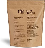 Vista 2 de MB Herbals Polvo de alumbre de 100 gramos (3.5 oz) Desodorante Después del afeitado Tela de cuero y papel mortal Uso externo solo