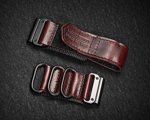 Miniatura 7 de DAVILANE Compatible With Garmin Watch Band, Leather Watch Band Sports Strap For
