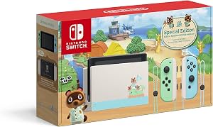 Nintendo Switch - Edición Animal Crossing: New Horizons - Switch (Reacondicionado) Clasificación ESRB: Clasificación Pendiente | por Amazon Renewed