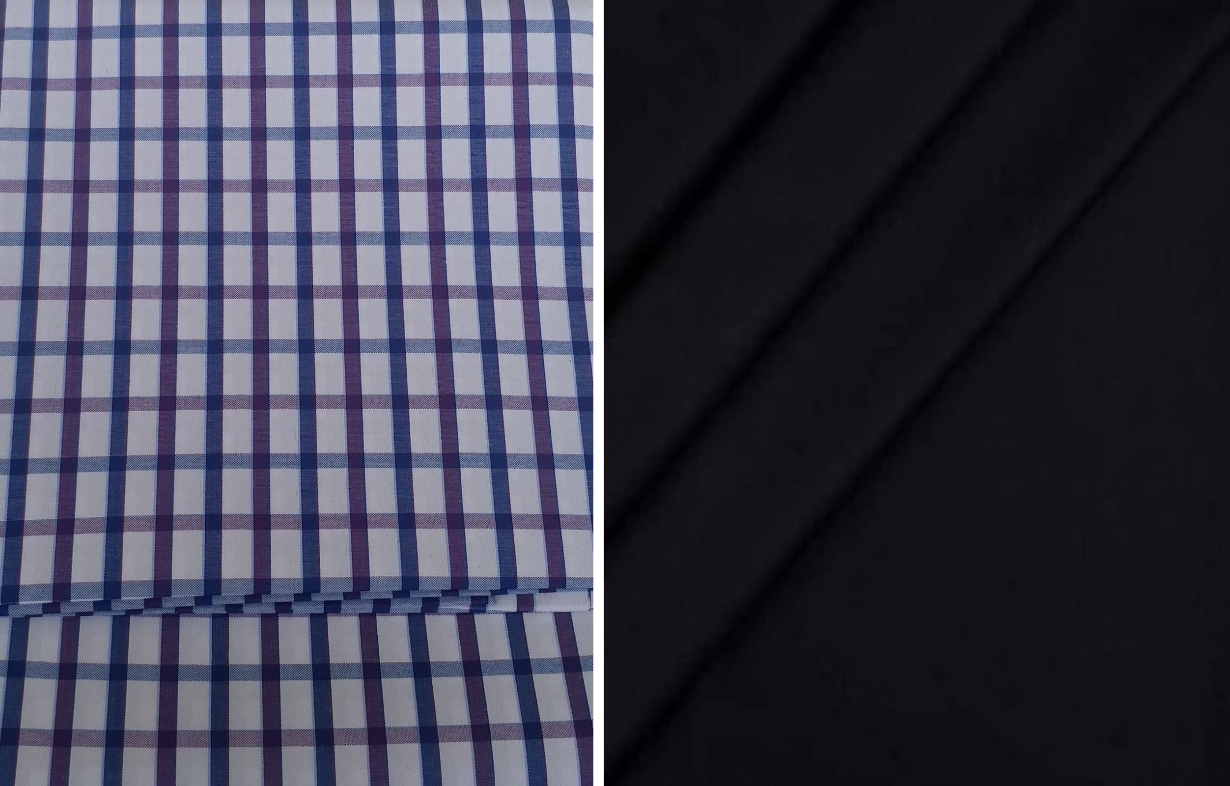 Pri & Su CottLinns Combo of Cotton Checkered Shirt Fabric 800042 & Trouser 90009-image-37